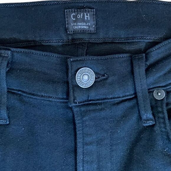 Citizens Of Humanity Rocket Crop High Rise Skinny Black Jeans Stretch Denim 26 - Picture 4 of 12